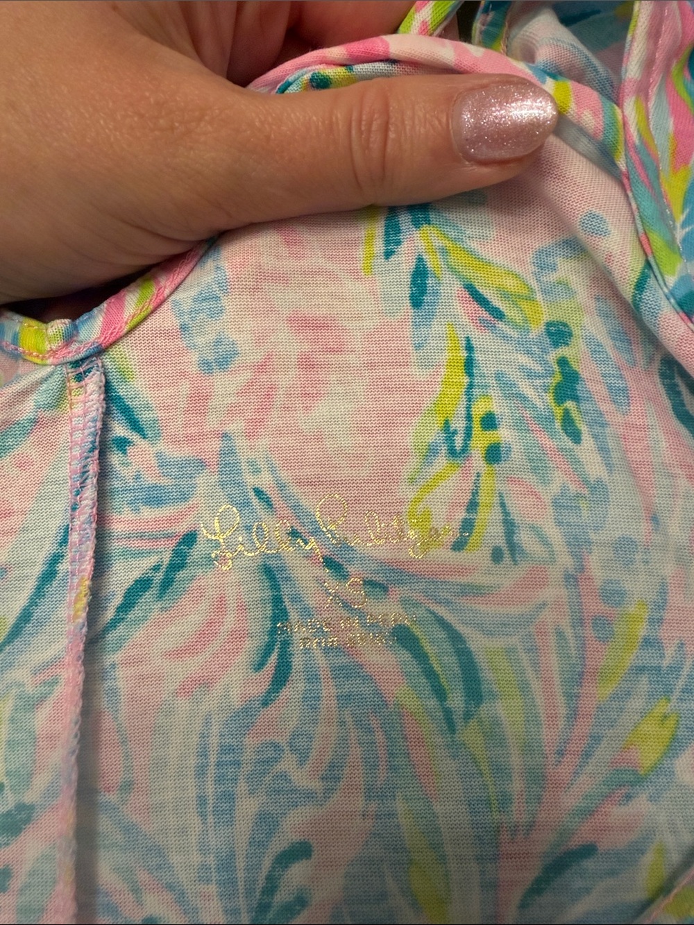 Pink Floral Ruffle Hem Sleeveless Dress - Picture 4 of 4